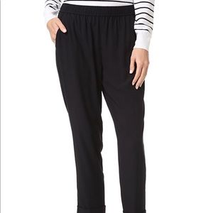 Madewell cropped casual elastic waist work pant